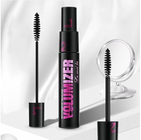 Máscara de pestañas larga y gruesa de doble uso