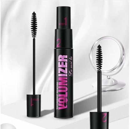 Máscara de pestañas larga y gruesa de doble uso