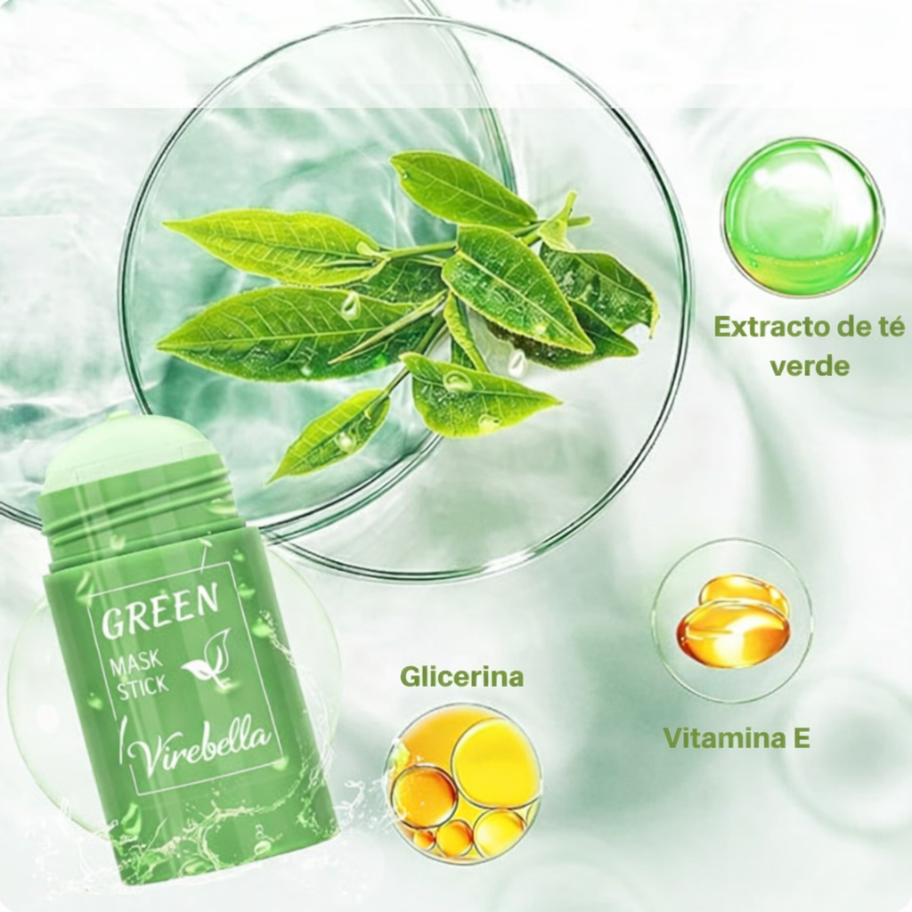3x1 Mascarilla Facial de té verde