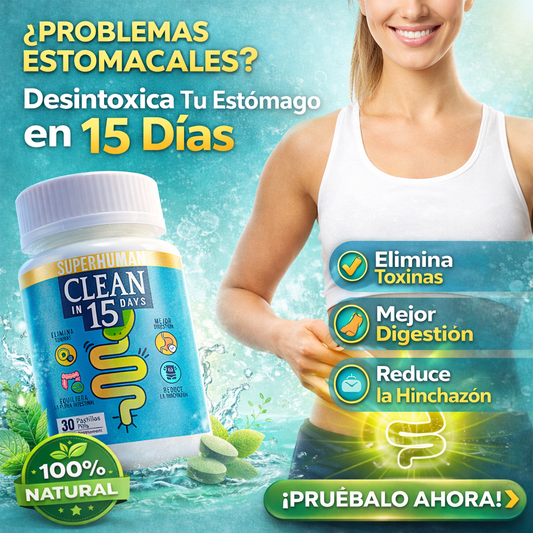 Detox Estomacal 15D – Limpia, Renueva y Revitaliza